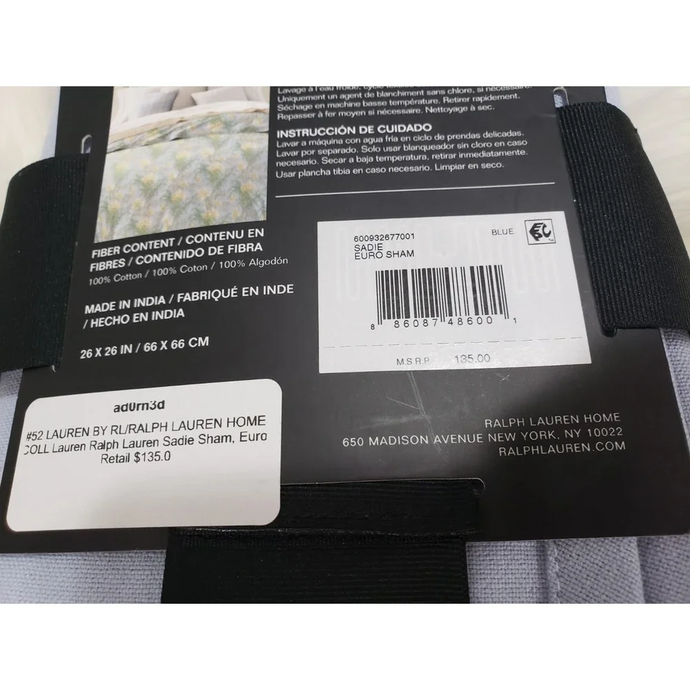 NEW ONE Lauren Ralph Lauren Sadie Euro Sham 26